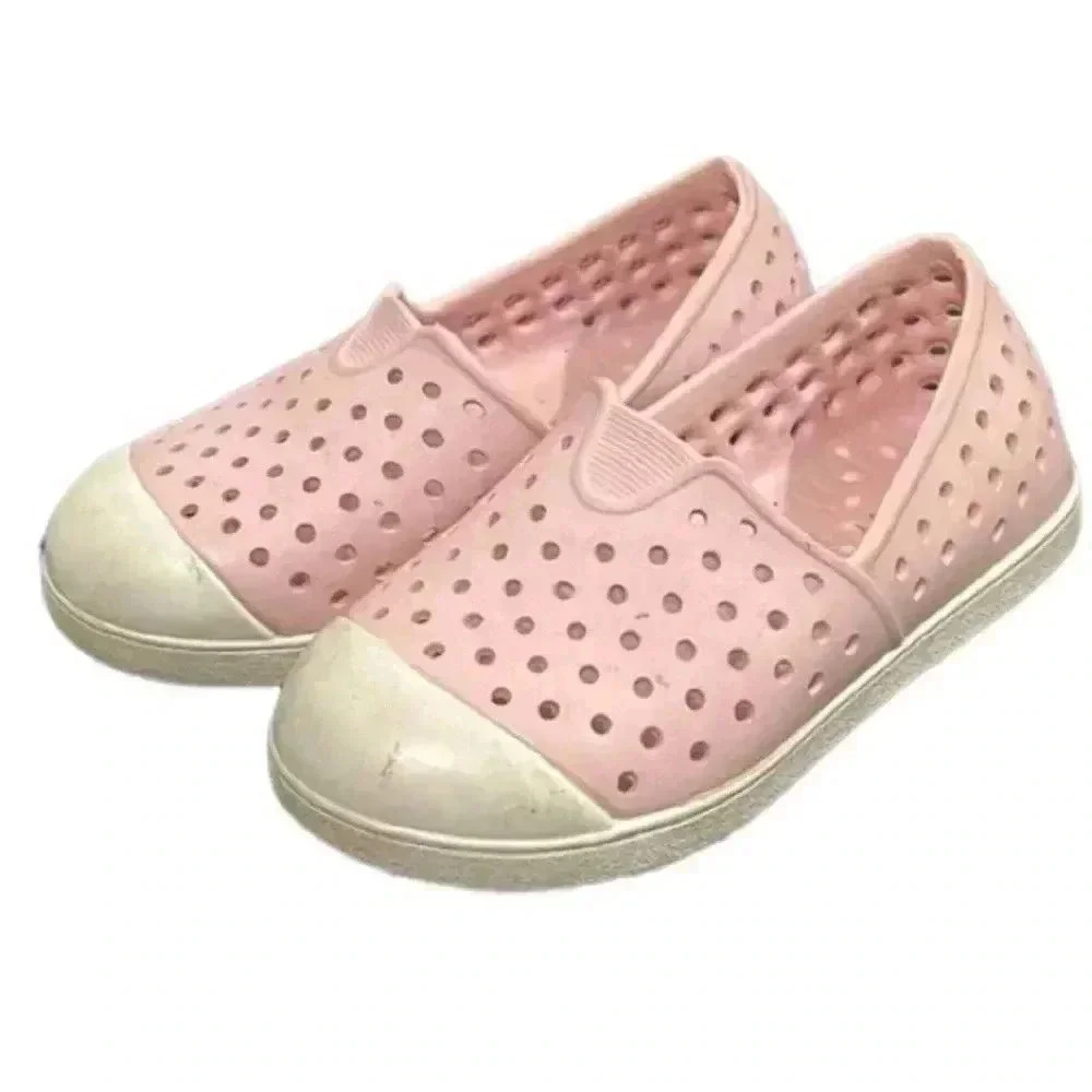 Baby Girl Cut Out Toddler Shoes Pink Size 9